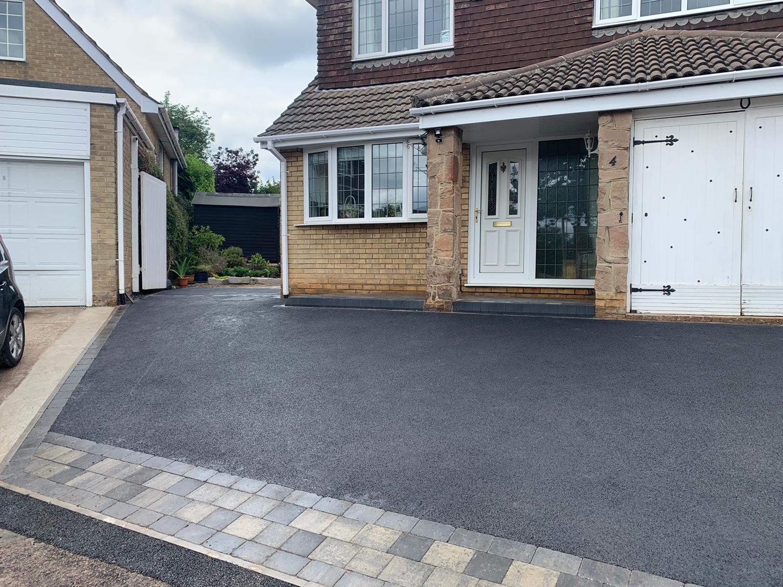 Tarmac Driveways in Frome with block paving border